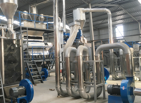 PET PP Plastic Crushing And Washing Machine 500kg/H Recycling Line