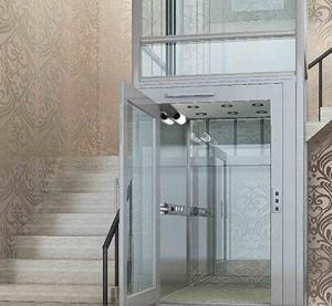 Quality 8 Floors Residential Elevators Glass Type Gearless Traction Lift wholesale