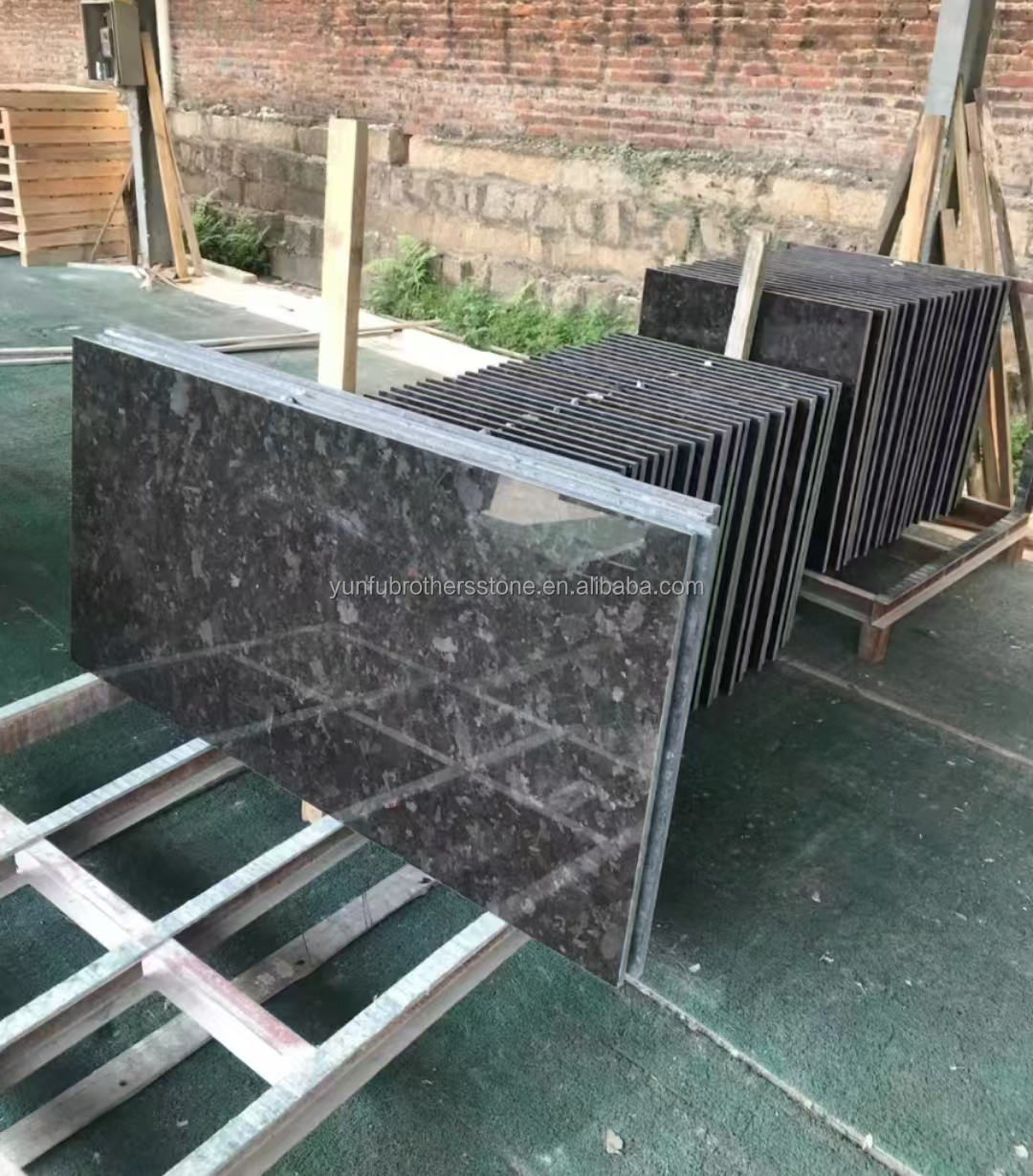 Modern Style Elegant Black Marble Granite Slab for Villa Countertop and Outdoor Decor