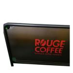 Custom Printed Cafe Wind Barriers , Restaurant Outdoor Barriers Easy Installatio