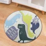 Modern Minimalist Printed Chair Floor Mat Round Office Computer Floor Mat