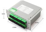 1x16 Single Mode Fiber Optic PLC Splitter cassette, optical fiber splitter