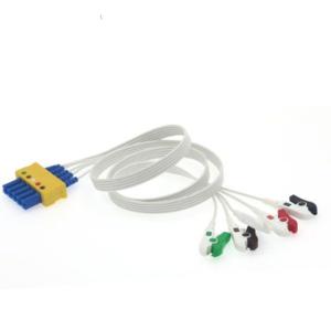 Quality SIEMENS Drager Disposable ECG Cables 10 Pin Connector Distal 90cm Length wholesale