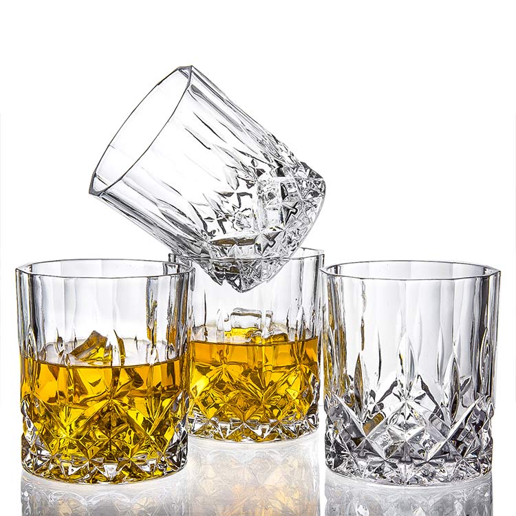 Unique Gorgeous Engraved Bourbon Whiskey Decanter And Glass Luxury Gift