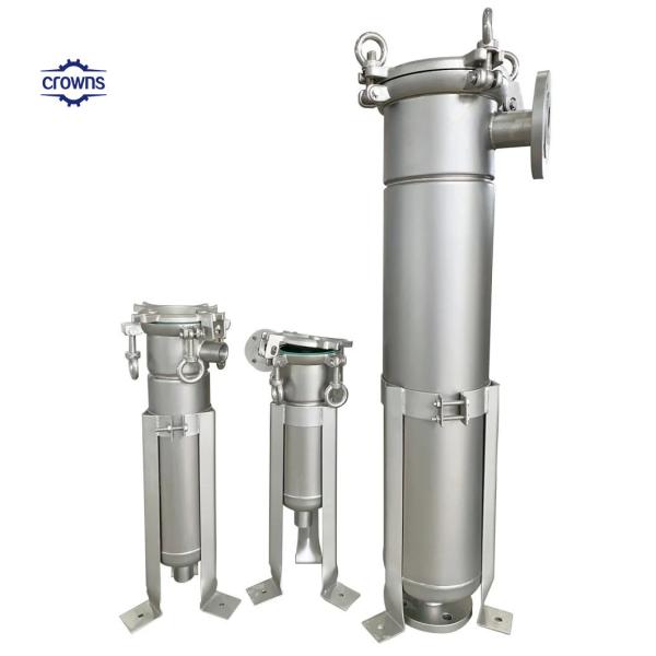 316L Stainless Steel Bag Filter Housing For Rap/Sunflower Seed Oil Liquids Pre