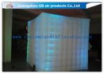 Pink Portable Inflatable Photo Booth Enclosure LED lighting 16 Colors