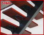 Steel Cable Stair VK69SC TreadAmerican Oak Aluminum Baluster Glass Handrail 304