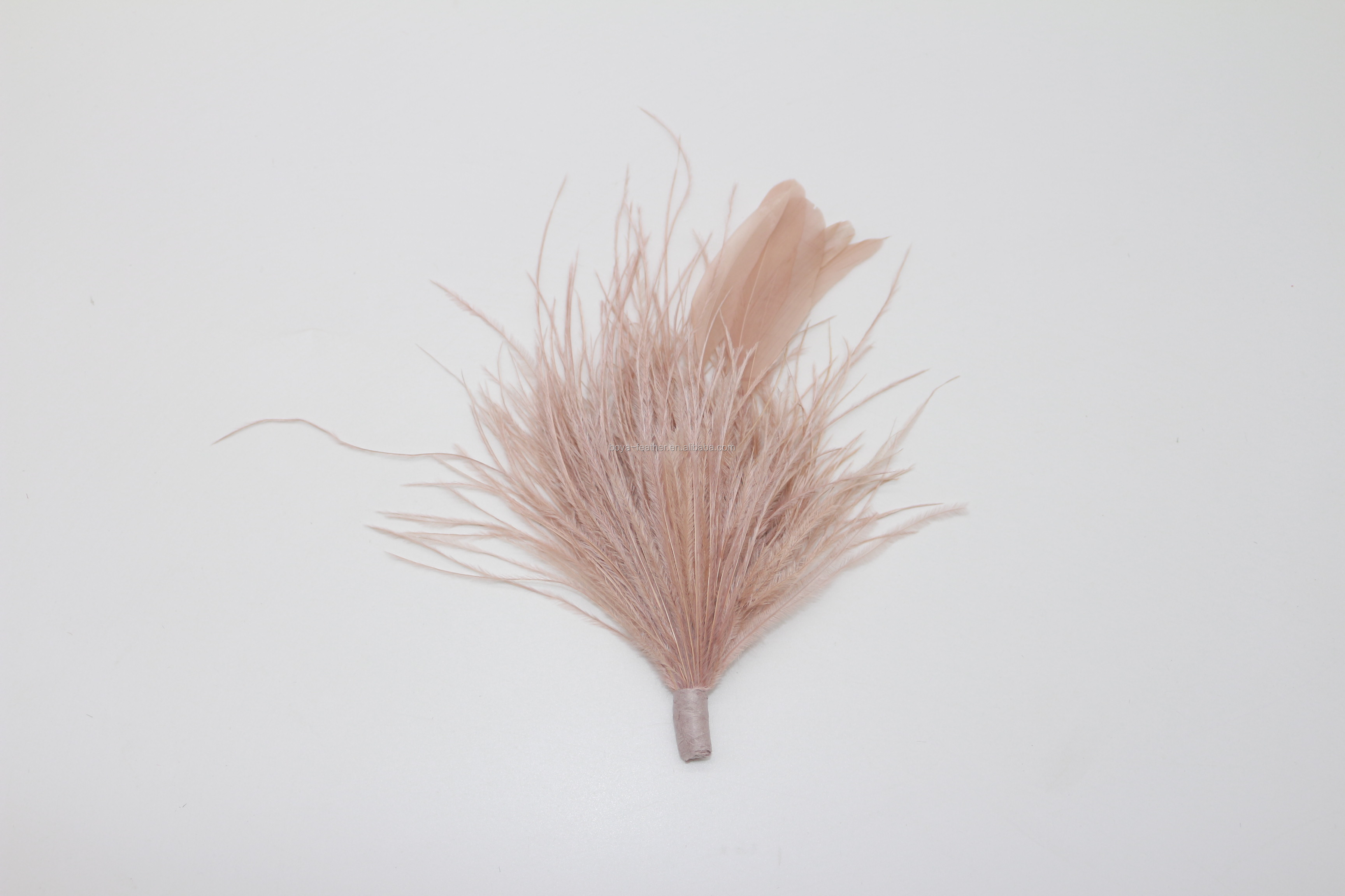 Shipping DHL UPS FEDEX EMS TNT Chinapost Epacket Ostrich Feather Flower Mount with Wire Accessory