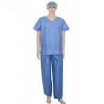 Disposable medical nurse pajamas patient's shirts and pants scrub suit patient