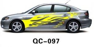Car Body Sticker QC-097E / PVC Water Proof Car Body Sticker