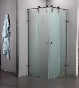 Quality Indoor Portable Frost Tempered Glass Sliding Door Whole Shower Glass Room OEM wholesale