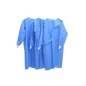 Quality Antibacterial Disposable Surgical Gown / Lightweight Waterproof Isolation Gown wholesale