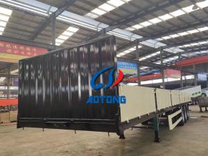 Quality 3 Axles Heavy Duty Sidewall Semi Truck Trailers For Cargo Transport wholesale