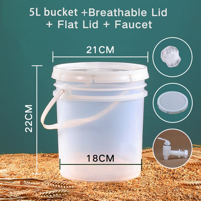 20L Household Beer Fermenter Alcohol Fermentation Fruit Enzymes Barrels for Processing