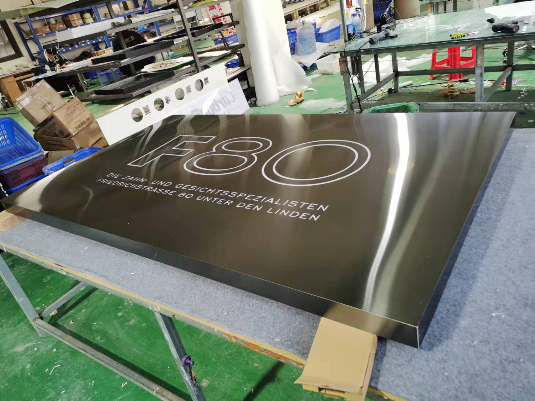 Hanging Acrylic Sign Board Company Brand Name Custom Led Logo Panel Edge Lit Electronic sign