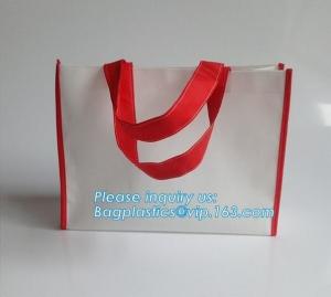 Quality Promotional custom fabric reusable shopping bag metallic laminated non woven bag, Machine Made Heat Seal Eco Friendly No wholesale