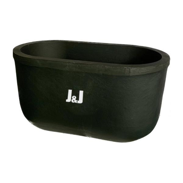Industrial Metal Melting Oval Type Crucible Silicon Carbide Graphite 40 - 50 W