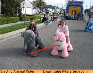 Quality Shopping Mall Animal Rides 4 Wheels Animal Bike Battery Plush Toys Play Game Machines wholesale