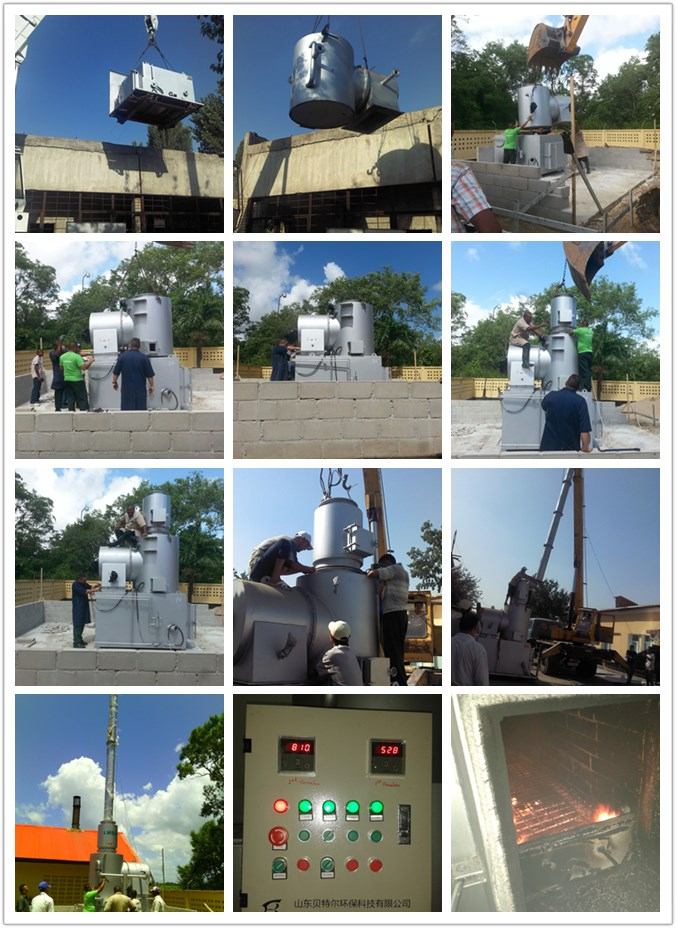Diesel/Natural Gas Fuel Small Waste Incinerator for Other Core Components and Desig
