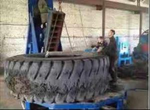 Quality 60KW Scrap Tire Shredder Tyre Crushing Machine Full Automatic wholesale