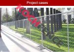 Galvanized Temporary Chain Link Fence , Welded Wire Fence For Construction Site