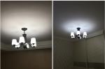 Black wrought iron kitchen light fixtures with Crystal Ball (WH-CI-104)