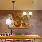 Nordic glass chandelier Modern molecule light gold luxury Ball Light(WH-MI-270)