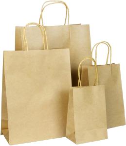 Quality Recyclable Assorted Sizes Anti Oil Kraft Paper Food Bags wholesale