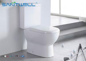 Quality Two piece Close Coupled Toilet bowl watermark dual flush valve wholesale