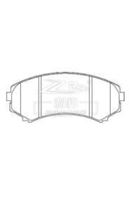 Quality ZK-26008 Ceramic Brake Pads Best OE Replacement for Vehicle wholesale