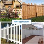 Thickened Fence Mender for Wooden Fence Post Support Heavy Duty Carbon Steel