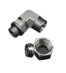 DIN Standard Male Elbow Hydraulic Hose Fittings 1cg9 Carbon Steel 90 Degree