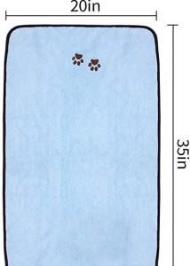 Quality 20''X35'' Soft Pet Microfiber Towel , Quick Dry Dog Towel wholesale