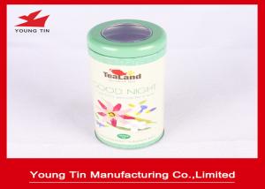 Quality Round Cylinder Gourmet Tea Tin Box wholesale