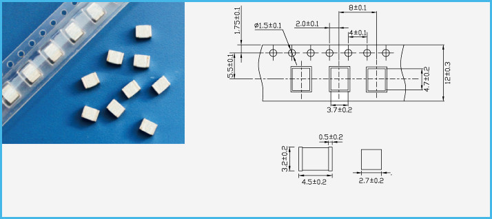 SMD 3 Gas 3 Pin GDT Discharge Tube 230V 20% 10kA Gas Tube Arrester