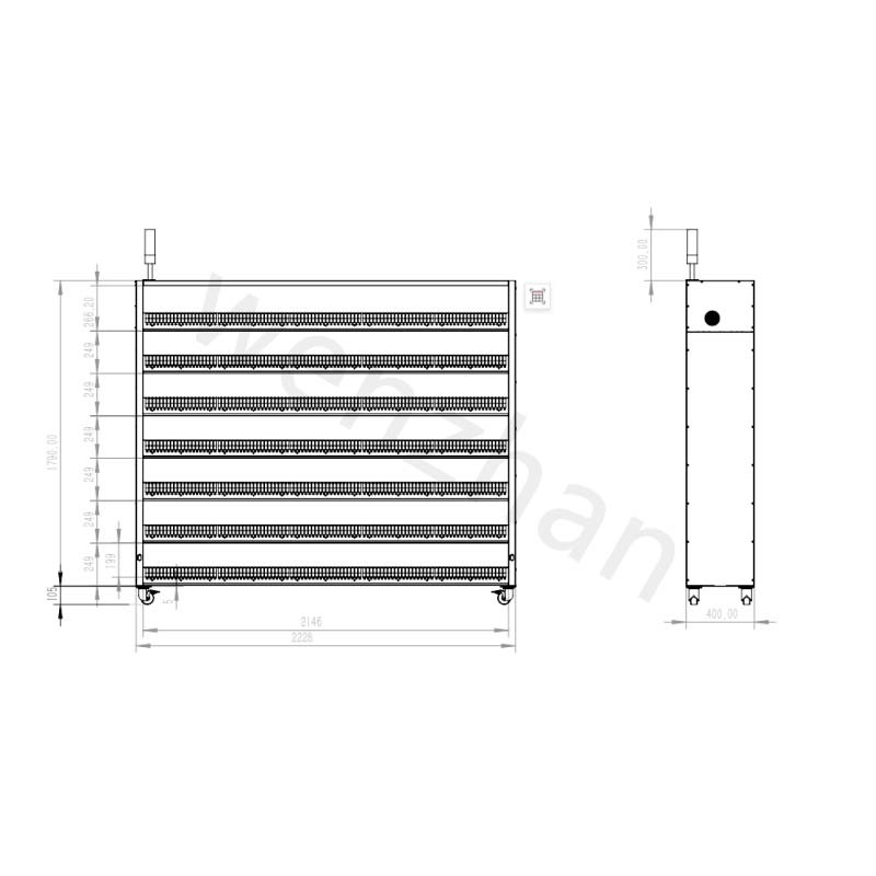 Intelligent SMT Reel Storage Racks For Electronic Components