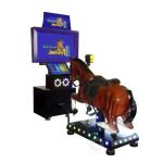 Metal Fiberglass Horse Racing Arcade Machine / Go Go Jockey Video Game Machine