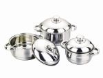 cone-shape 3/4pcs cookware set / cooking pot