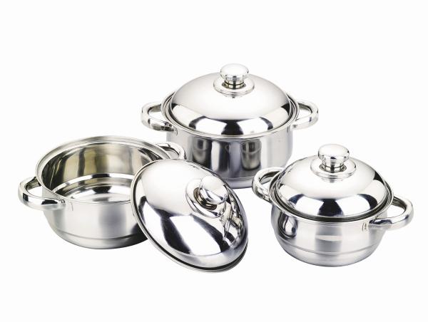 Cheap cone-shape 3/4pcs cookware set / cooking pot for sale