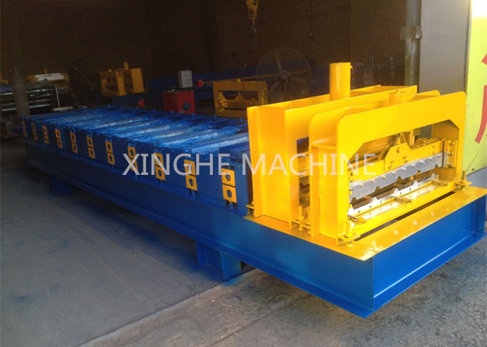 Industrial Aluminum Step Tile Roll Forming Machine With Metal Slitter Machine