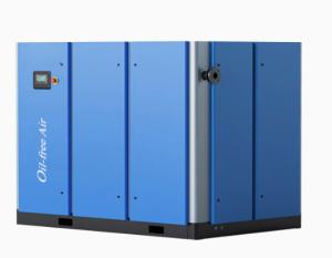 Quality 145KW Low Power Frequency Oil-free Dry Screw air Compressor Water-cooled 0 Grade Oil-free wholesale