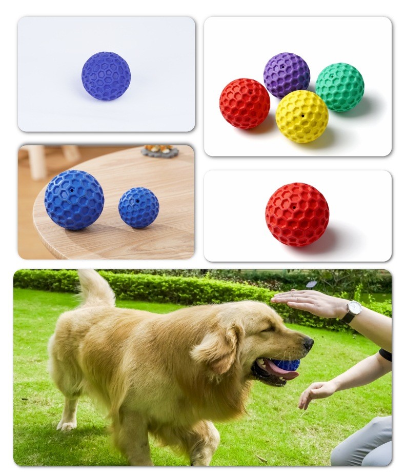 Pet Bite-resistant Sound Chew Toy Dog Interactive Rubber Ball