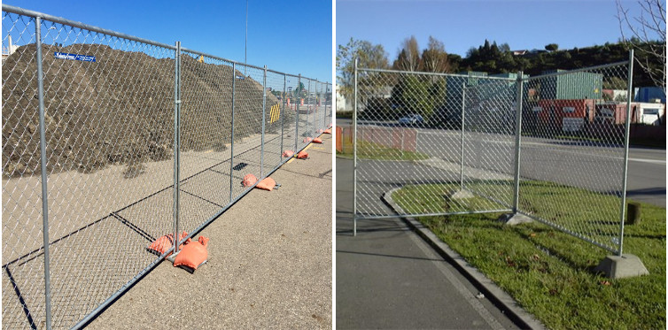 ISO Hot Dip Galvanized 10ft Width Temporary Security Fencing For Sports Field