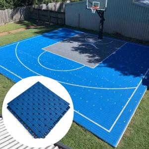 Quality Outdoor PP Noise Reduction Modular Sport Tiles For 3x3 Backyard Basketball Court wholesale