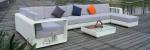 Sectional Outdoor Rattan Sofa Furniture Set Resin Wicker L Shaped Sofa Bed