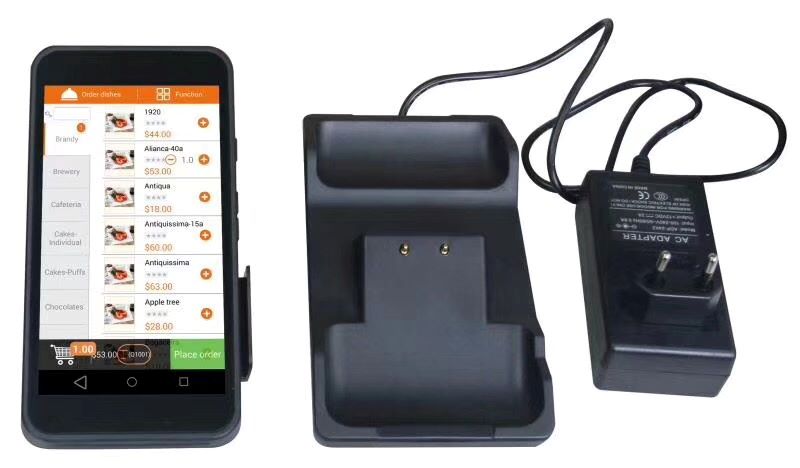 Good Partner 5.5 Inch Handheld Smart Android Terminal Thermal Printer for Take Out Order