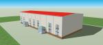 Indoor Stadium Light Steel Structure Warehouse Fabrication Customized