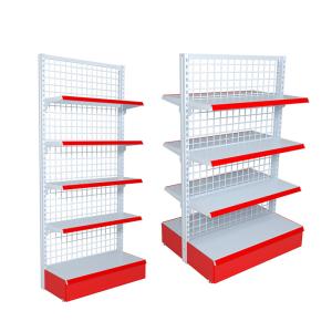 Quality Q235 Steel Supermarket Gondola Shelves Double Side wholesale