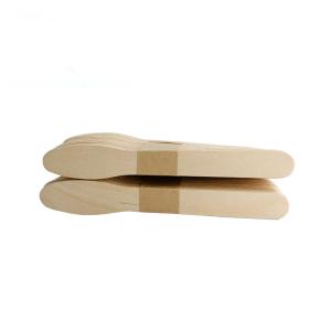 Quality FSC Custom Long Birch Wooden Ice Cream Spoon 125mm For Cake wholesale