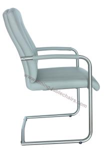 Quality Polyurethane PU Upholstered Stainless Dining Chair Livingroom Chair Leisure Chair wholesale